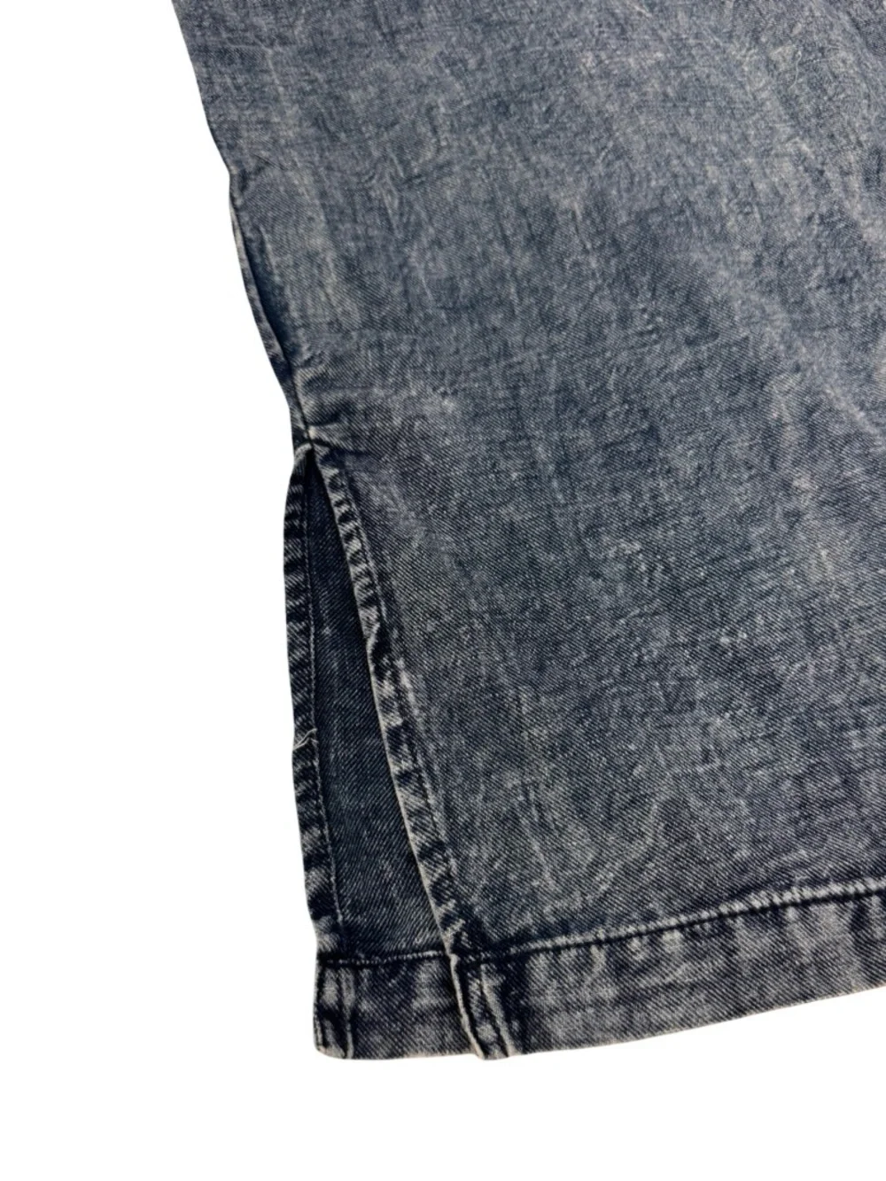 Anthropologie Washed Blue Paperbag Waist Wide-Leg lightweight cotton Jeans - Picture 10 of 15